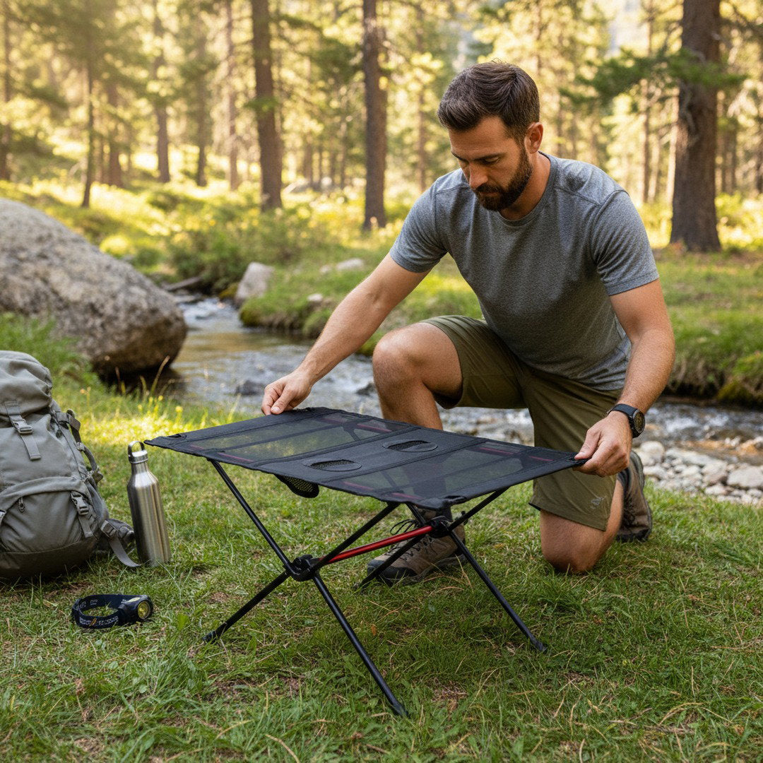 EasyFold | Campingtisch Klappbar mit Schnellaufbau | Leichter Faltbarer Tisch für Outdoor-Aktivitäten 6