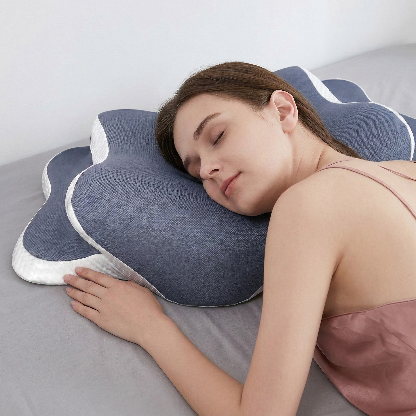 Ergonomisches Nackenkissen | Memory-Schaum mit Kontur | Nackenstützkissen für Nackenschmerzen lindern 1