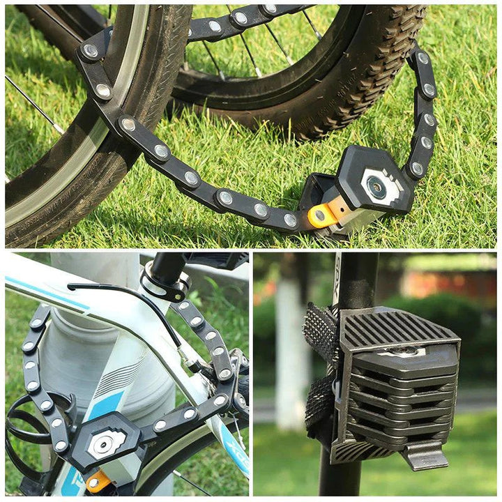 Sicherheitsprofi | Faltbares Fahrradschloss mit Robuster Kettensicherung | Optimaler Diebstahlschutz für Jeden Tag 6