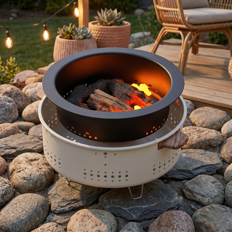 Tragbarer Tischgrill | Rauchfreier Tischgrill mit Kompaktem Design | Ideal für Picknicks und Camping 4