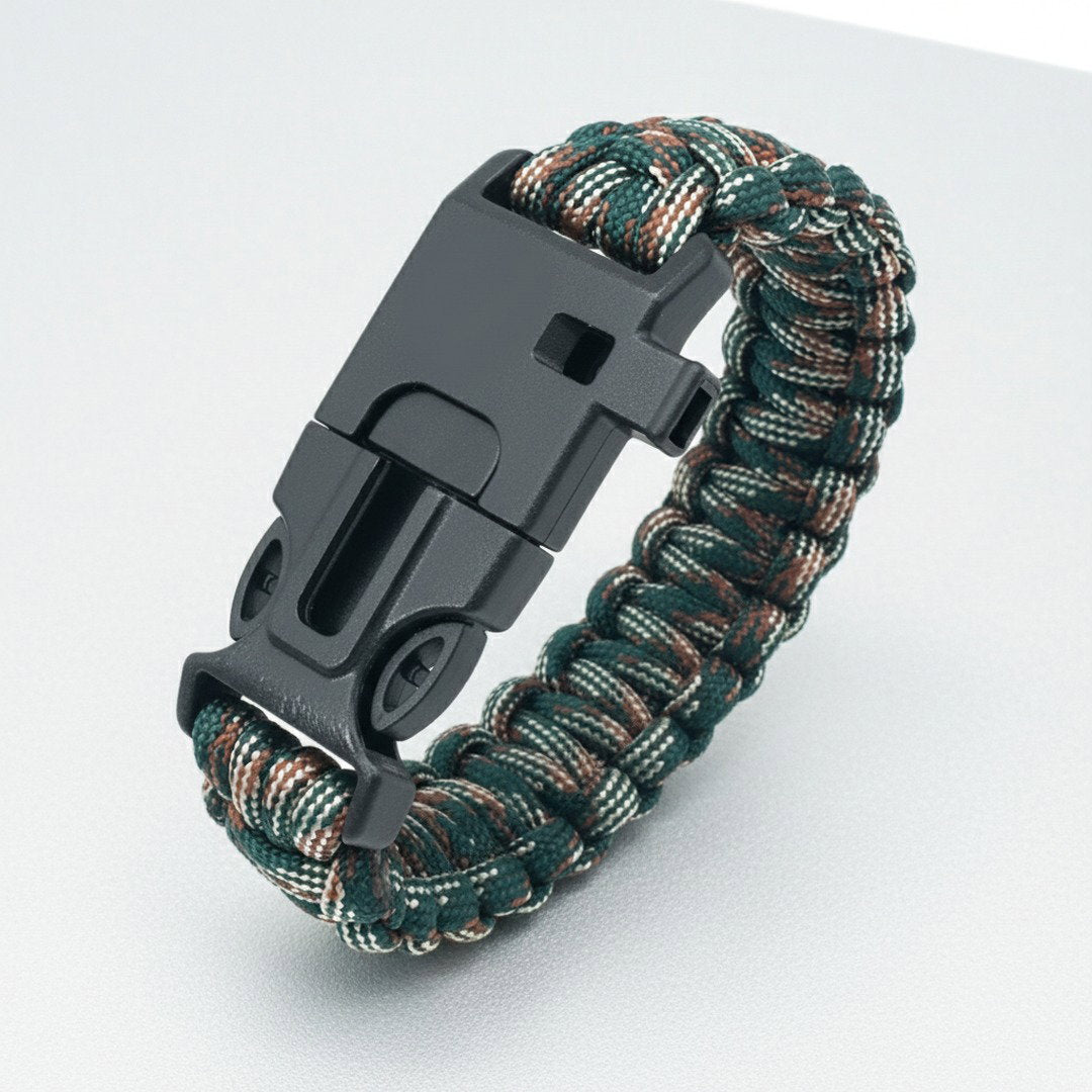 Abenteuer Armband | Paracord Survival Armband mit Multifunktion | Robuste Ausführung für Outdoor und Notfälle 5