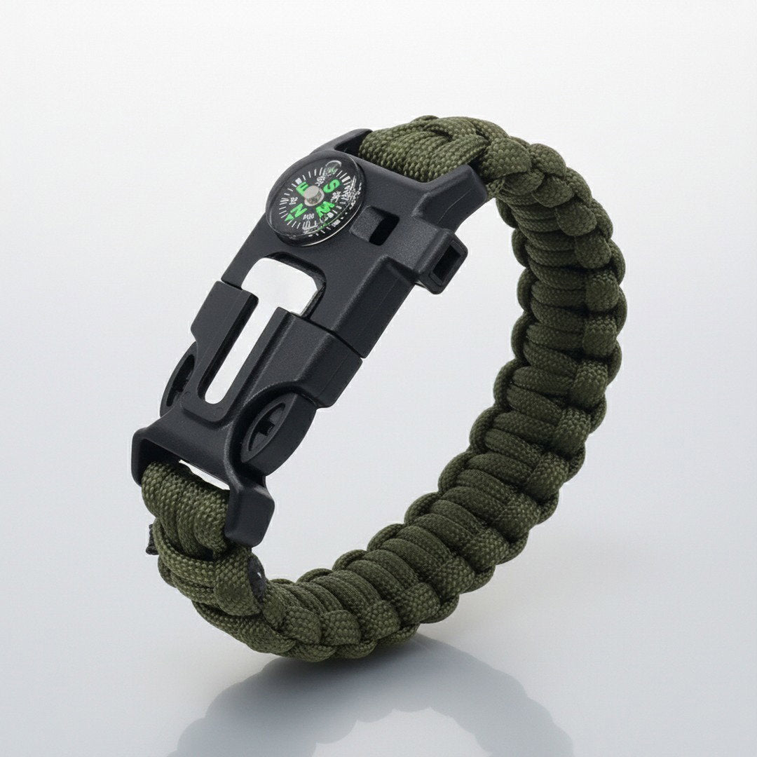 Abenteuer Armband | Paracord Survival Armband mit Multifunktion | Robuste Ausführung für Outdoor und Notfälle 5