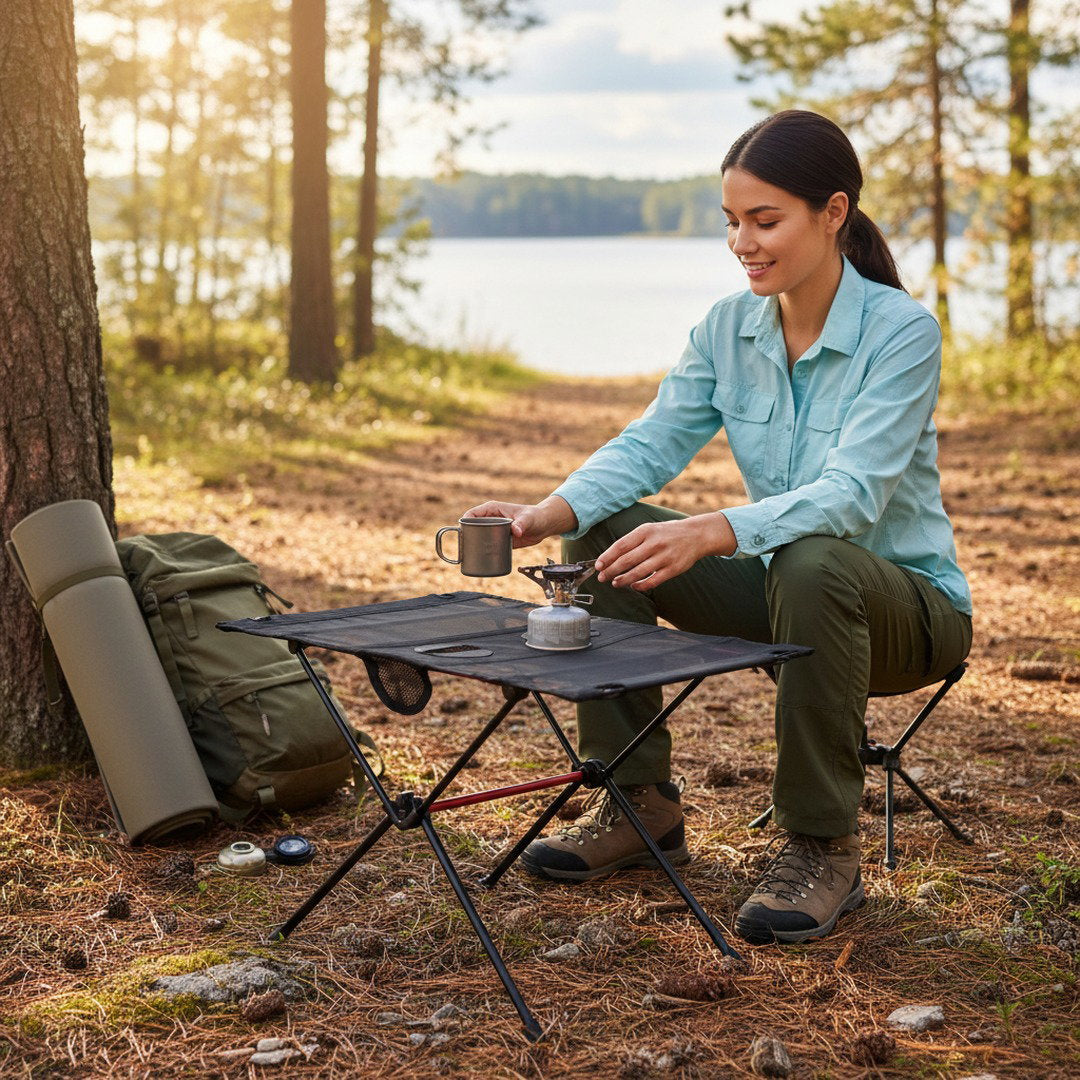 EasyFold | Campingtisch Klappbar mit Schnellaufbau | Leichter Faltbarer Tisch für Outdoor-Aktivitäten 6