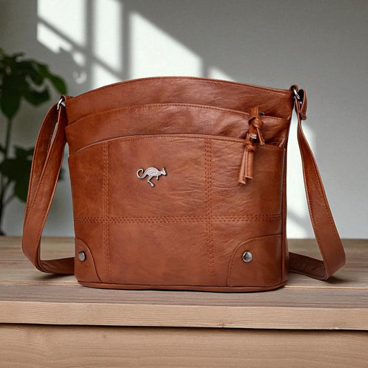 Elegante Damen Handtasche aus Hochwertigem Leder mit Vielseitigem Design | Stilvolle Tasche für Alltag und besondere Anlässe 0