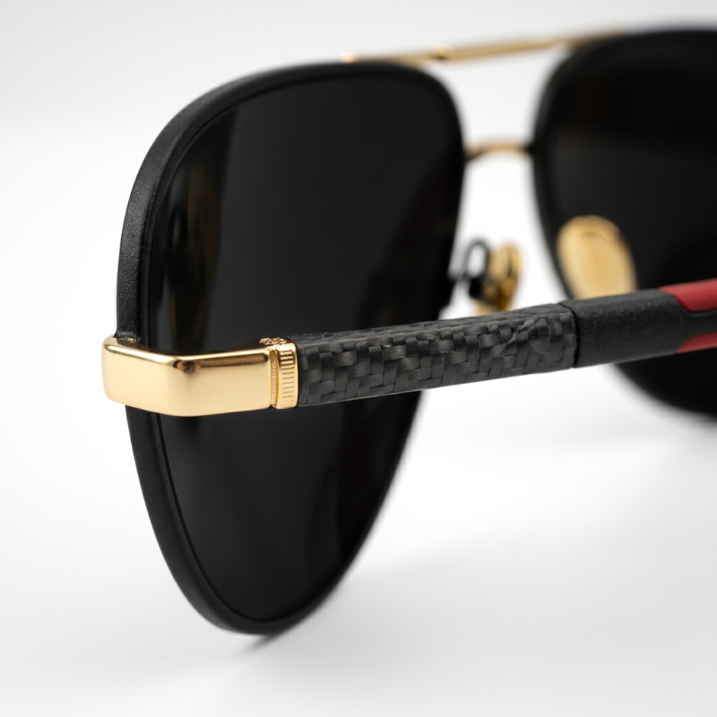 Elegante Herren-Sonnenbrille | Polarisierend mit UV400-Schutz | Stilvolles Aviator-Design für klaren Blick 2