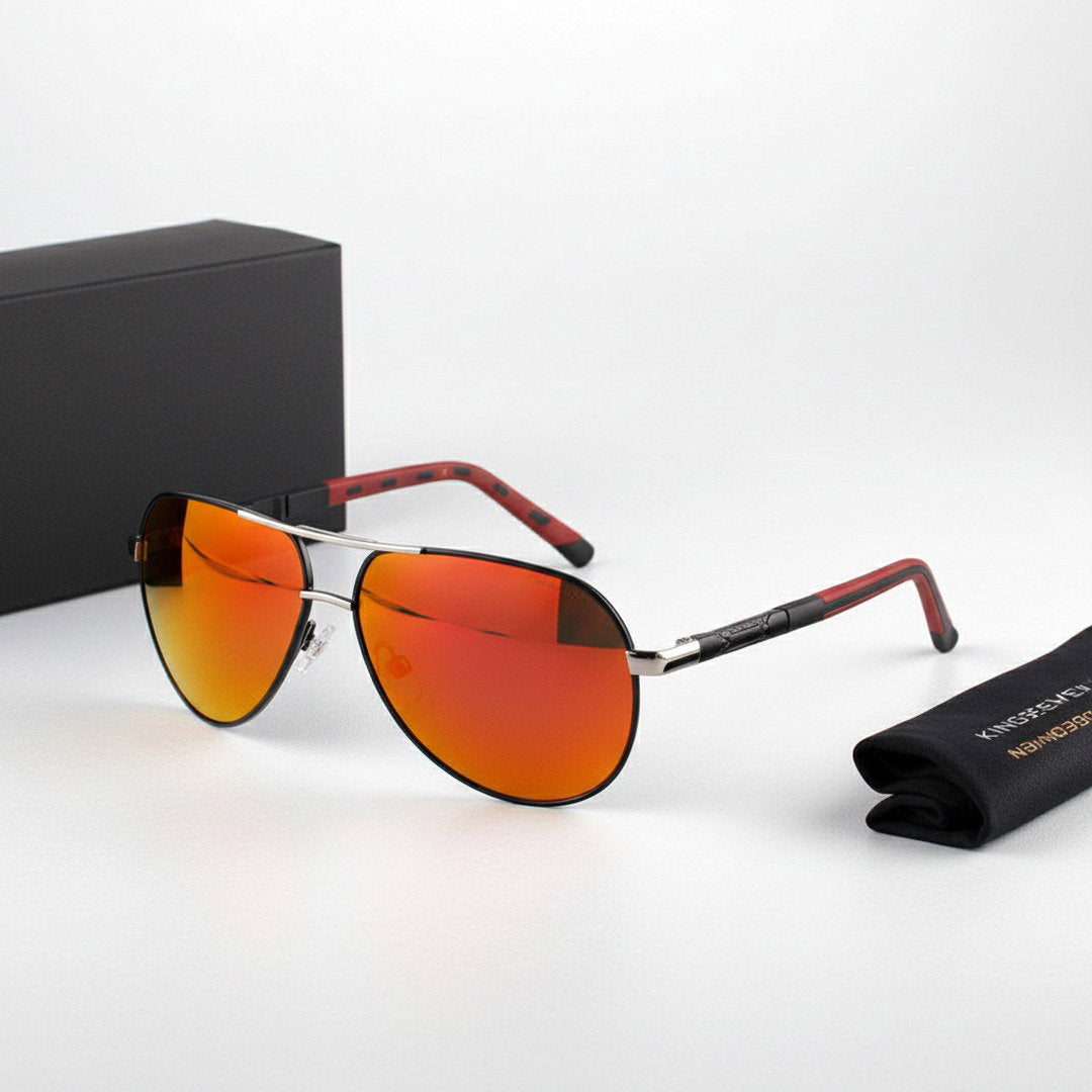 Elegante Herren-Sonnenbrille | Polarisierend mit UV400-Schutz | Stilvolles Aviator-Design für klaren Blick 2