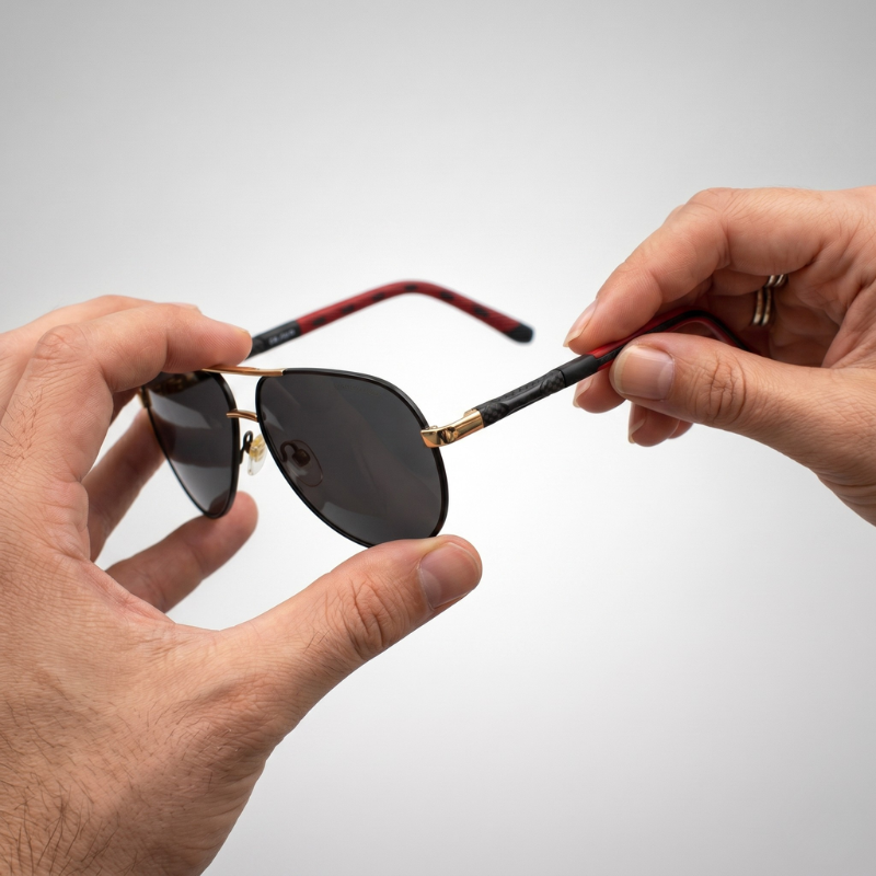 Elegante Herren-Sonnenbrille | Polarisierend mit UV400-Schutz | Stilvolles Aviator-Design für klaren Blick 2