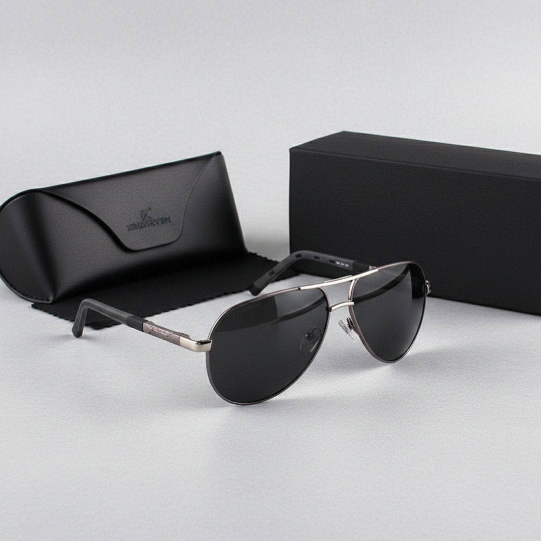 Elegante Herren-Sonnenbrille | Polarisierend mit UV400-Schutz | Stilvolles Aviator-Design für klaren Blick 2