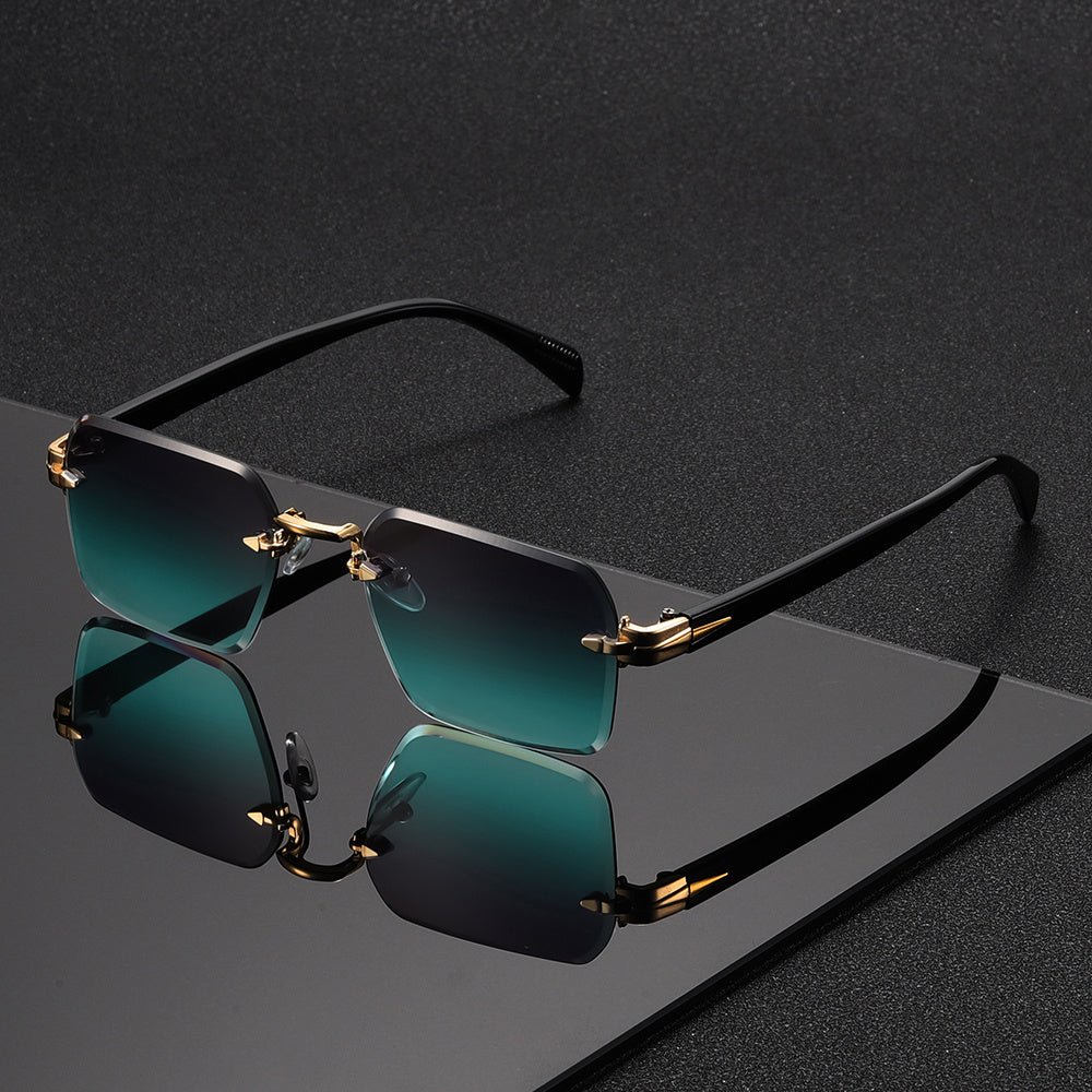 Elegante Herrenbrille | Randlose Brille mit Leichtem Design | Stilvoller Komfort für Jeden Tag 0