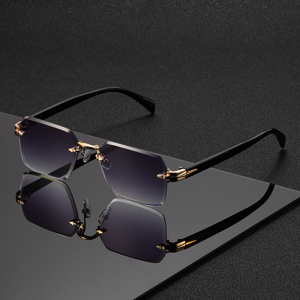 Elegante Herrenbrille | Randlose Brille mit Leichtem Design | Stilvoller Komfort für Jeden Tag 4