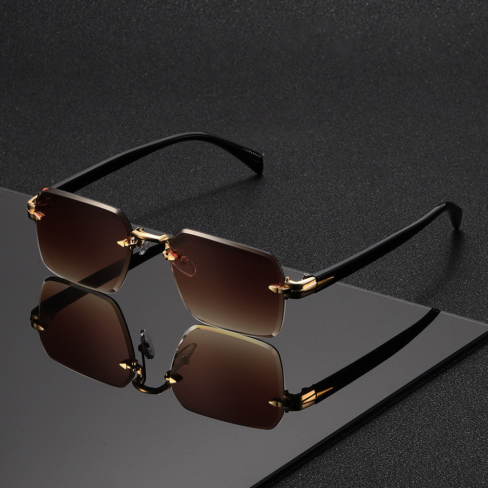 Elegante Herrenbrille | Randlose Brille mit Leichtem Design | Stilvoller Komfort für Jeden Tag 7
