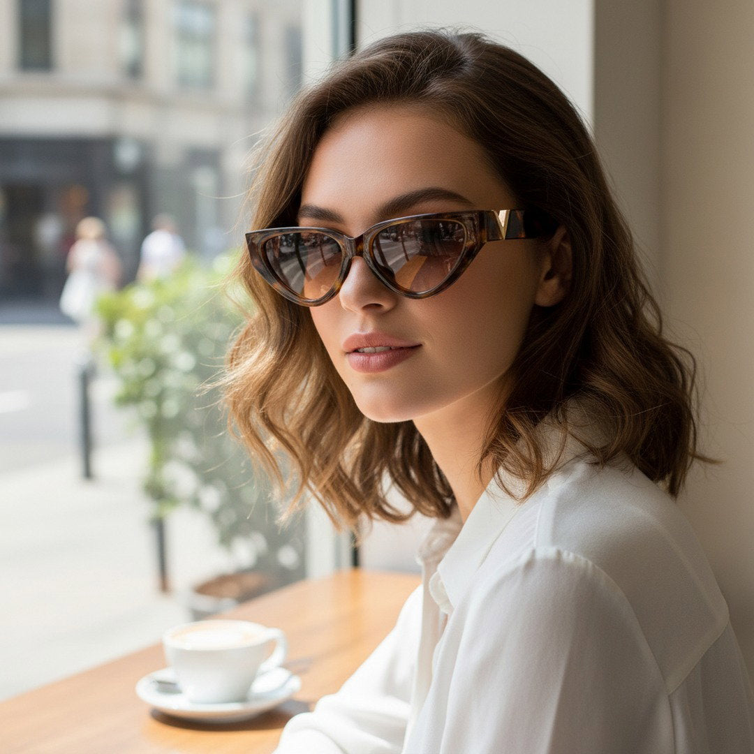Elegante Sonnenbrille Damen | Katzenaugen Design mit UV400 Schutz | Stilvolles Accessoire für jeden Anlass 7
