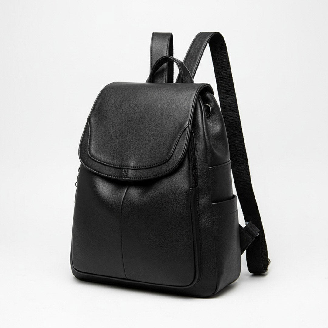 Eleganter Leder Rucksack Damen mit Durchdachter Fächeraufteilung | Stilvoller Begleiter für Alltag und Beruf 5