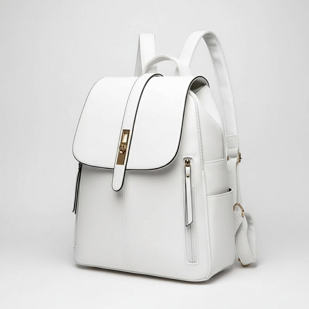 Eleganter Rucksack Damen | Wasserabweisender Leder Rucksack mit Verstellbaren Schulterriemen | Stilvolles Design für Optimalen Komfort 6
