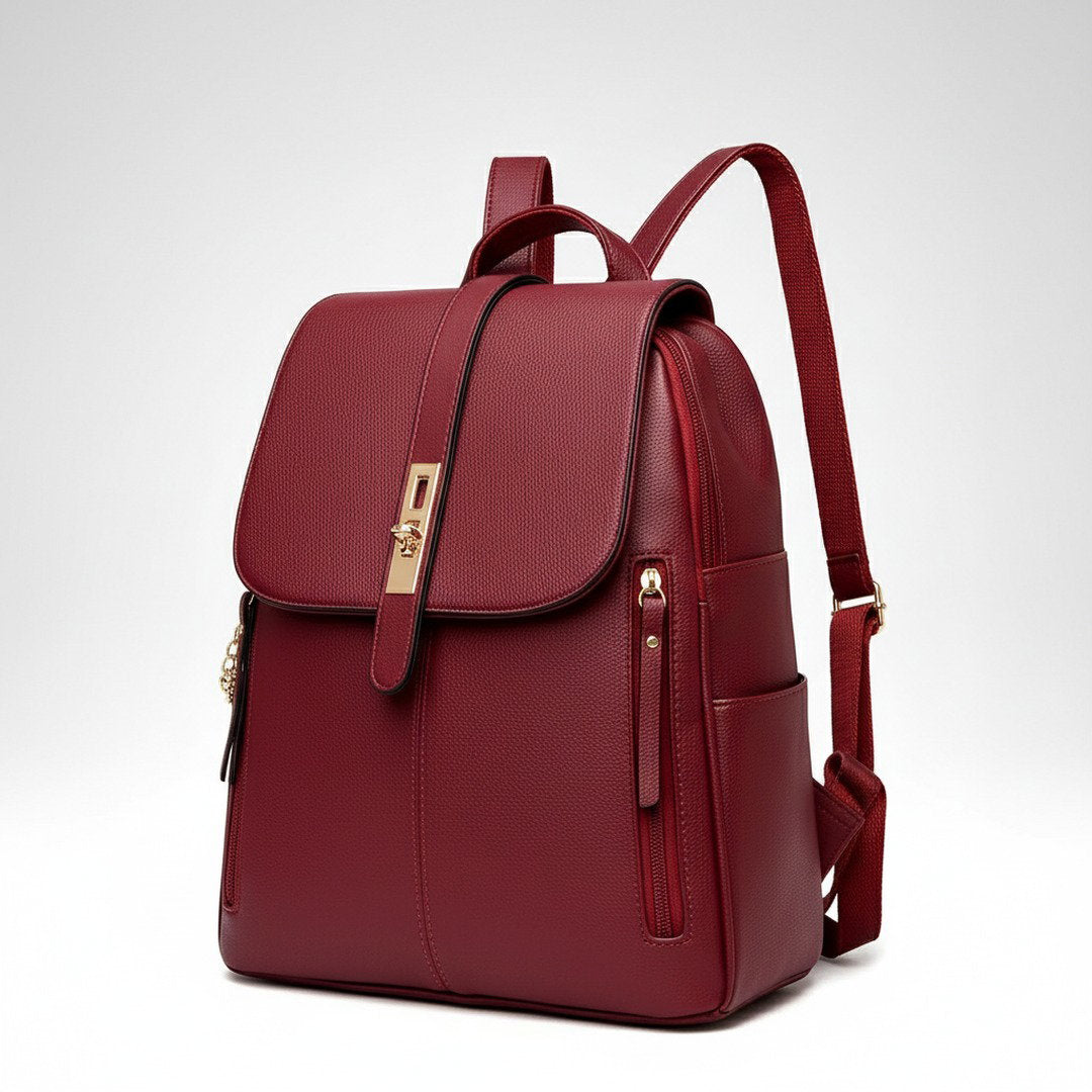 Eleganter Rucksack Damen | Wasserabweisender Leder Rucksack mit Verstellbaren Schulterriemen | Stilvolles Design für Optimalen Komfort 6