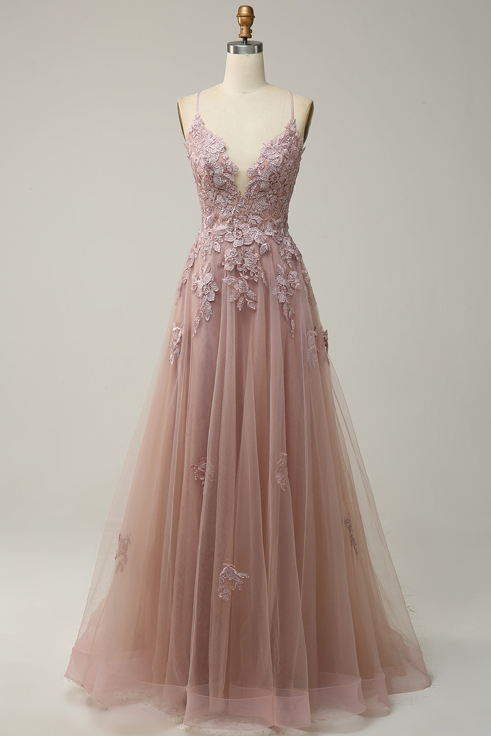 Elegantes Ballkleid in Dunkelgrün mit Spaghettiträgern | A-Linien-Silhouette für Optimalen Komfort und Figurbetonung 11