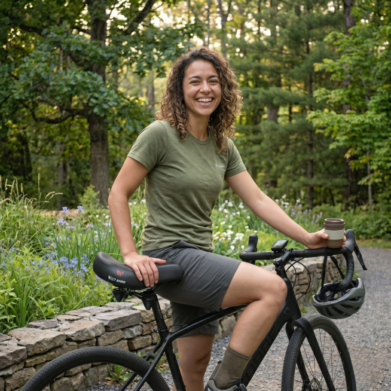 Ergonomischer Fahrradsattel mit Atmungsaktivem Material | Ideal für Komfort und Druckstellenreduktion 1