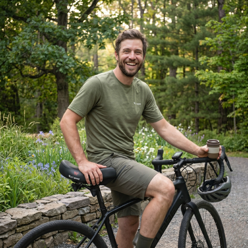 Ergonomischer Fahrradsattel mit Atmungsaktivem Material | Ideal für Komfort und Druckstellenreduktion 1