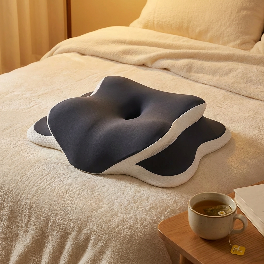 Ergonomisches Nackenkissen | Memory-Schaum mit Kontur | Nackenstützkissen für Nackenschmerzen lindern 7