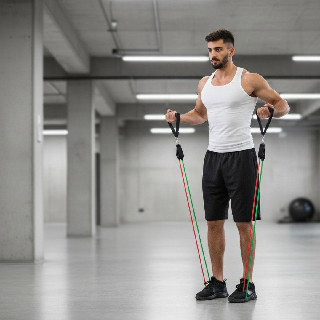 Fitnessband | Widerstandsband mit 3 Widerstandsstufen | Flexibles Training für Kraft und Ausdauer 2
