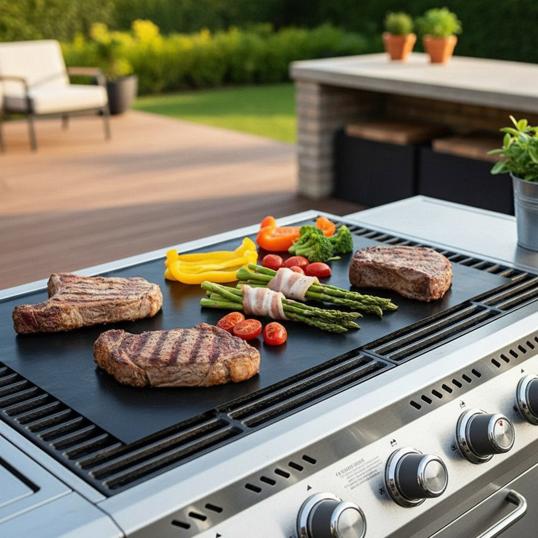 GrillEase | Grillmatte für Gasgrill mit Antihaftbeschichtung | Sauberes Grillen für Gesunde Mahlzeiten 4