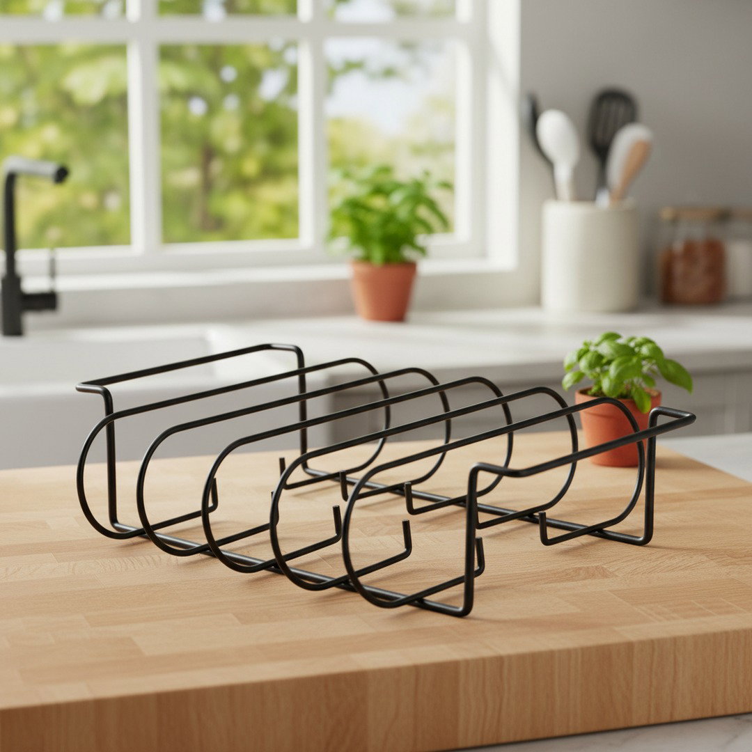 GrillMeister Pro | Grillzubehör Gasgrill Rippchenhalter mit Antihaftbeschichtung | Platzsparend für Perfekte BBQ Ergebnisse 2