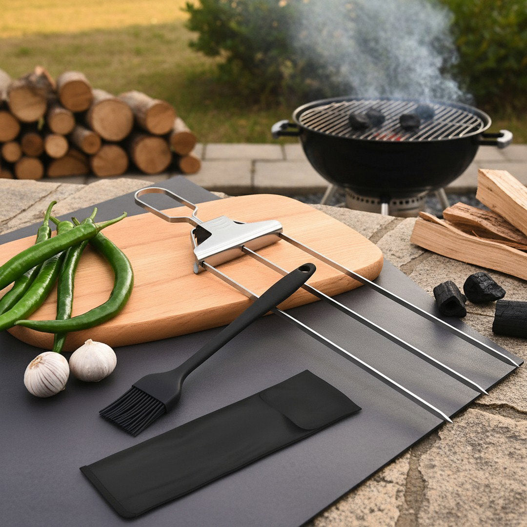 GrillPro | 3-in-1 Grillwerkzeug mit Gleichmäßiger Wärmeverteilung | Effizientes Grillen für Perfekte Ergebnisse 4