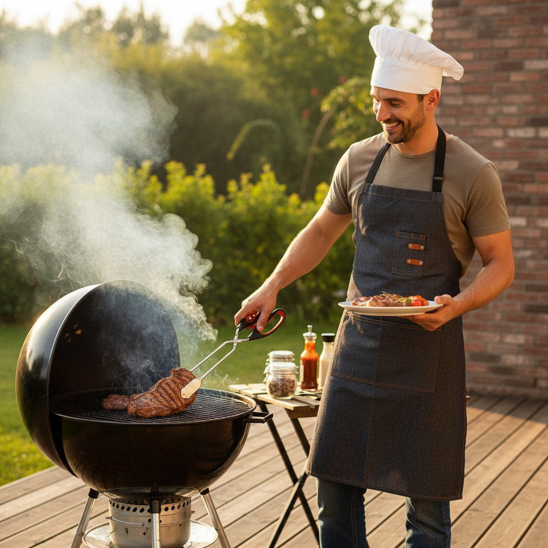 Gripflame | Grillzange mit Scherengriff für BBQ & Küche | Hitzebeständig und Rutschfest für Sicheren Halt 7