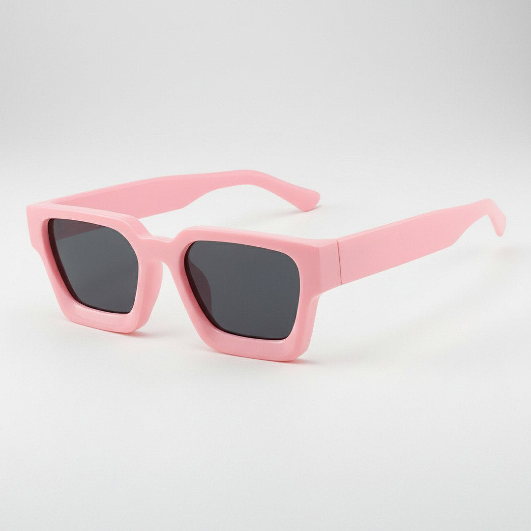 Herren Retro Kunststoff Sonnenbrille | Elegante Eckige Designbrille mit UV400-Schutz 8