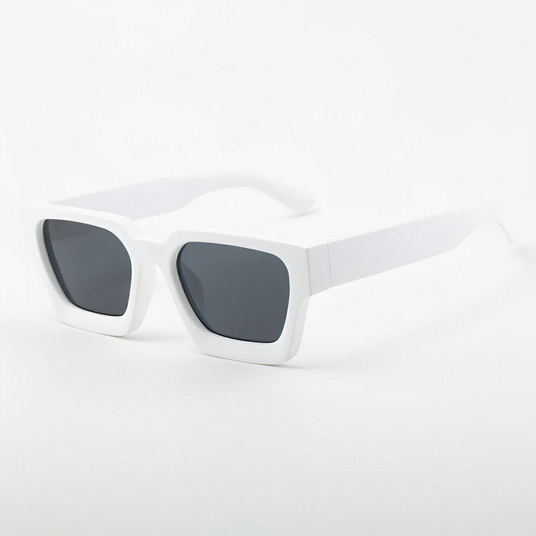 Herren Retro Kunststoff Sonnenbrille | Elegante Eckige Designbrille mit UV400-Schutz 8