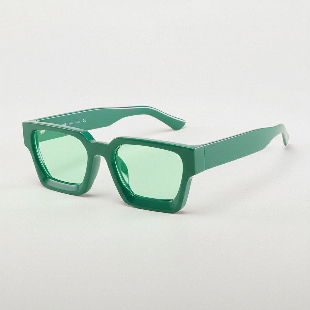 Herren Retro Kunststoff Sonnenbrille | Elegante Eckige Designbrille mit UV400-Schutz 8