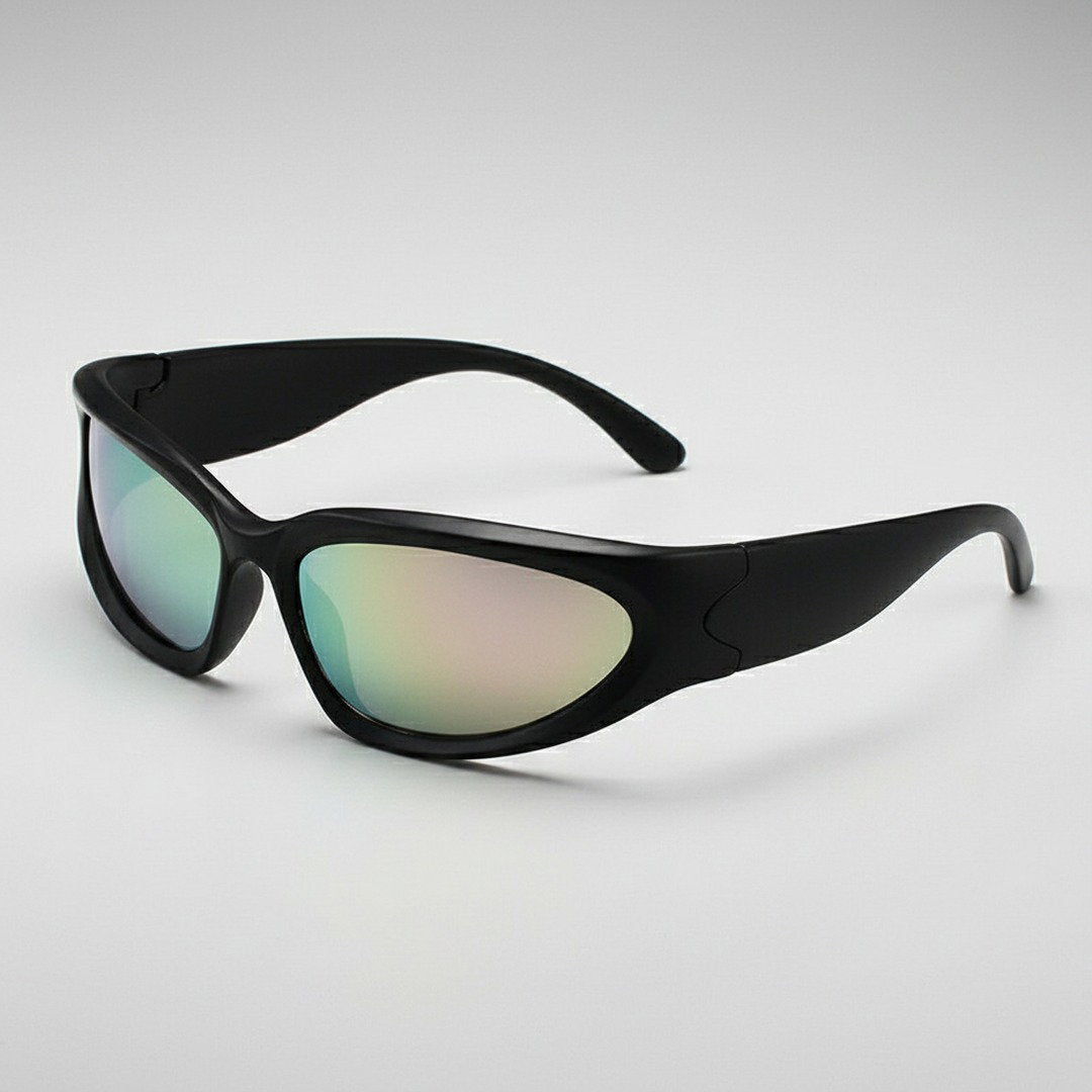 Herren Sportliche Retro Sonnenbrille | UV400 Schutz mit Verspiegelten Gläsern 6
