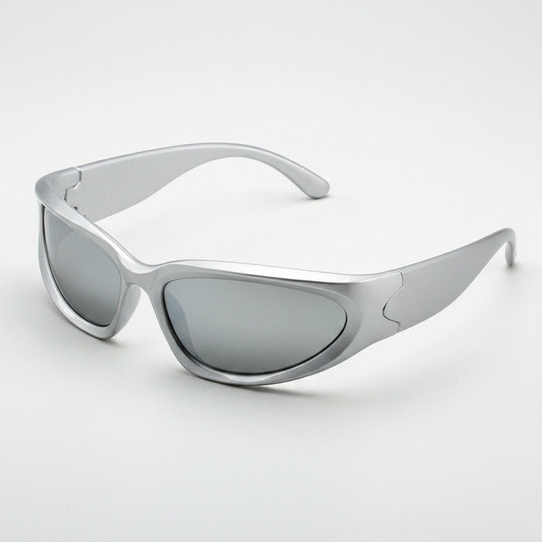 Herren Sportliche Retro Sonnenbrille | UV400 Schutz mit Verspiegelten Gläsern 6