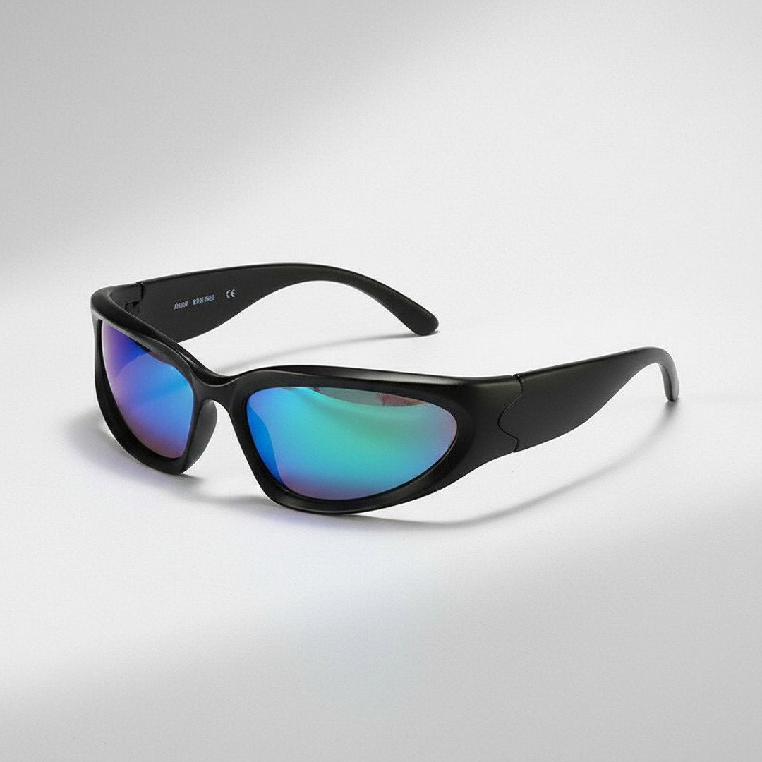Herren Sportliche Retro Sonnenbrille | UV400 Schutz mit Verspiegelten Gläsern 6