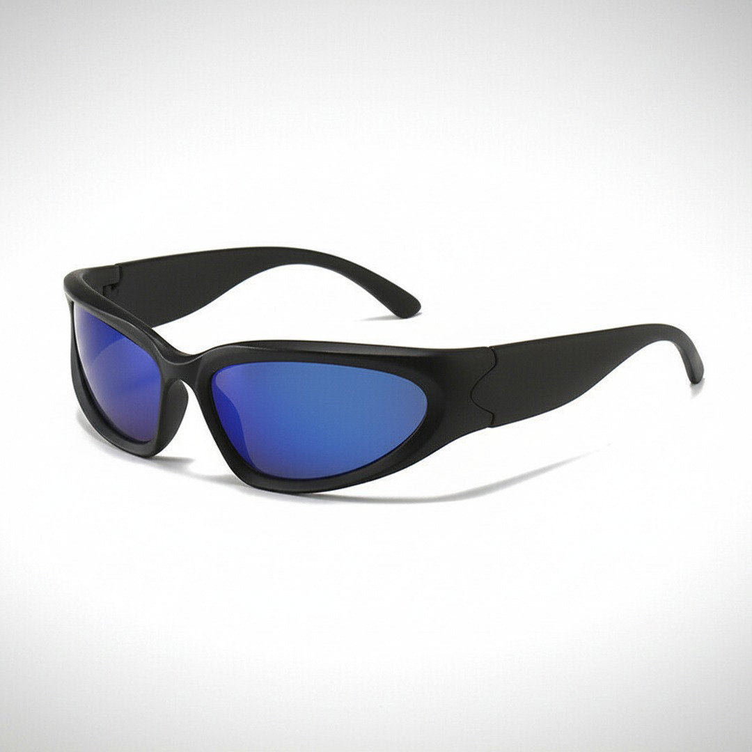 Herren Sportliche Retro Sonnenbrille | UV400 Schutz mit Verspiegelten Gläsern 6