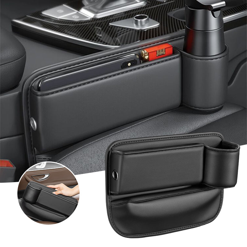 Karnz | Autositz Organizer mit modischem Design und Ladeanschluss | Praktische Aufbewahrungslösung für Ordnung im Auto 1