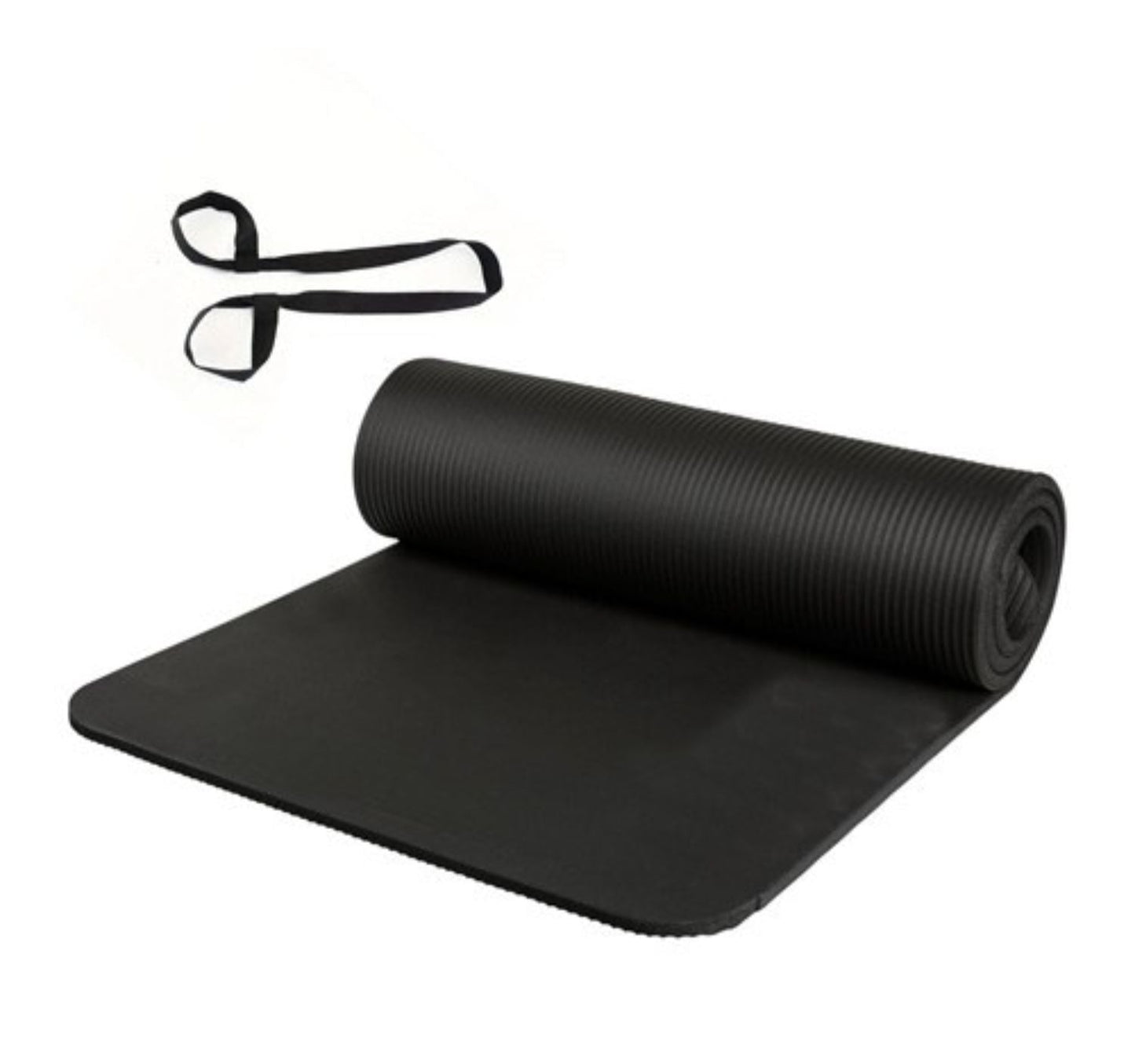 Kompakte Yogamatte | Rutschfeste Yoga Matte mit Tragegurt | Ideal für Komfort und Mobilität 2