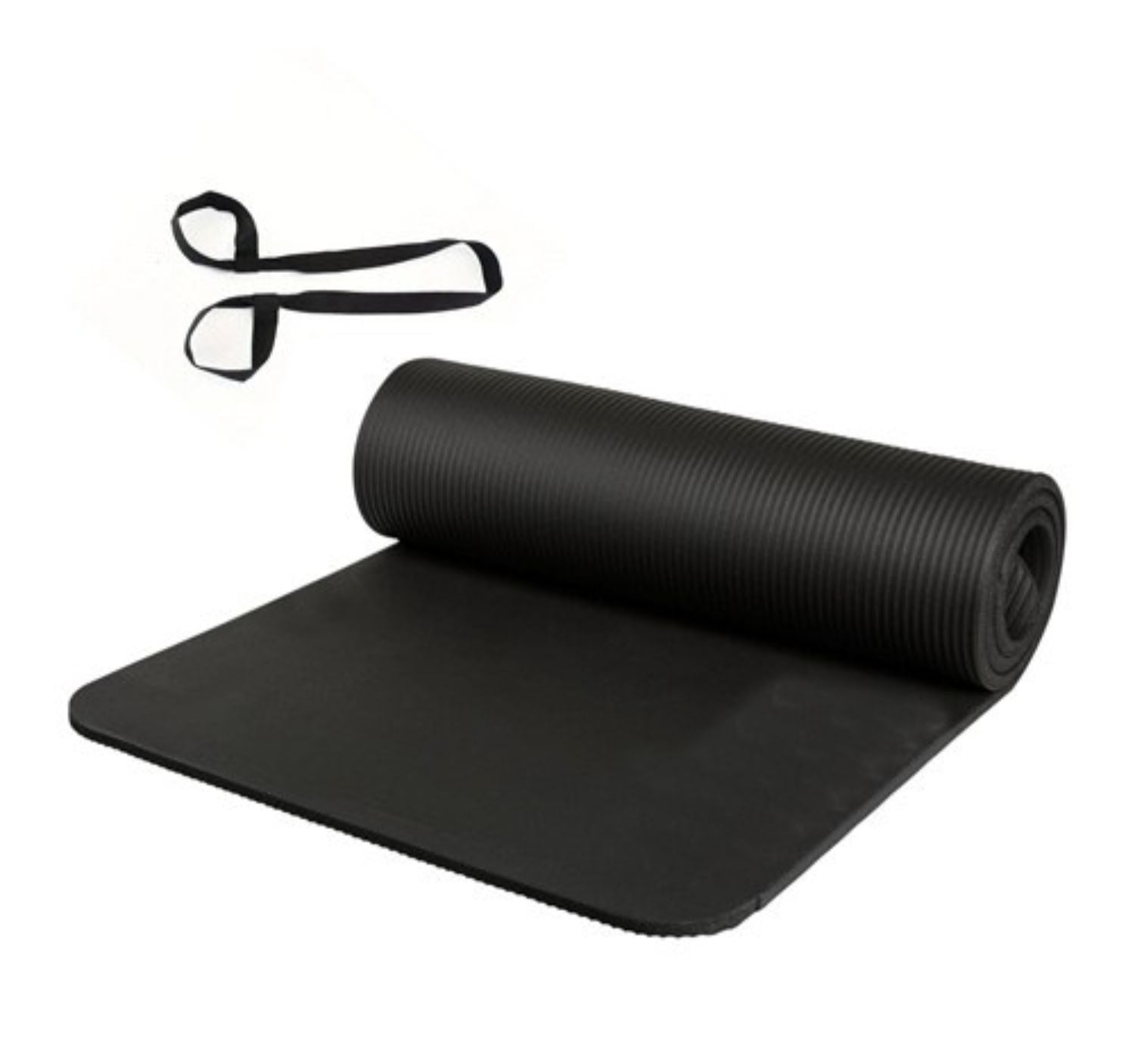 Kompakte Yogamatte | Rutschfeste Yoga Matte mit Tragegurt | Ideal für Komfort und Mobilität 2