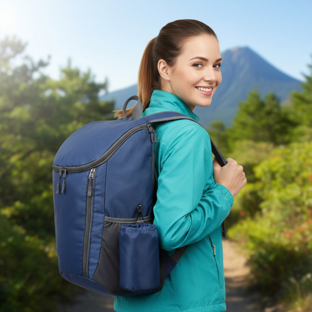 Kompakter Rucksack für Damen und Herren mit Wasserabweisendem Material | Ideal für Reisen und Alltag 8