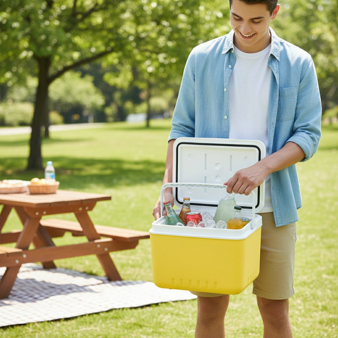 Kühlbox 6L für Camping mit Multi-Schicht-Isolierung | Kompakte Kühltasche klein für 24 Stunden Frische 5