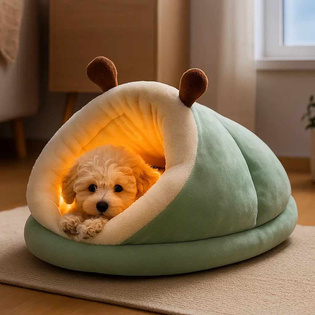 Kuschelbett | Orthopädisches Hundebett mit Gelenkschonender Unterstützung | Waschbar und Rutschfest für Beruhigenden Schlaf 1
