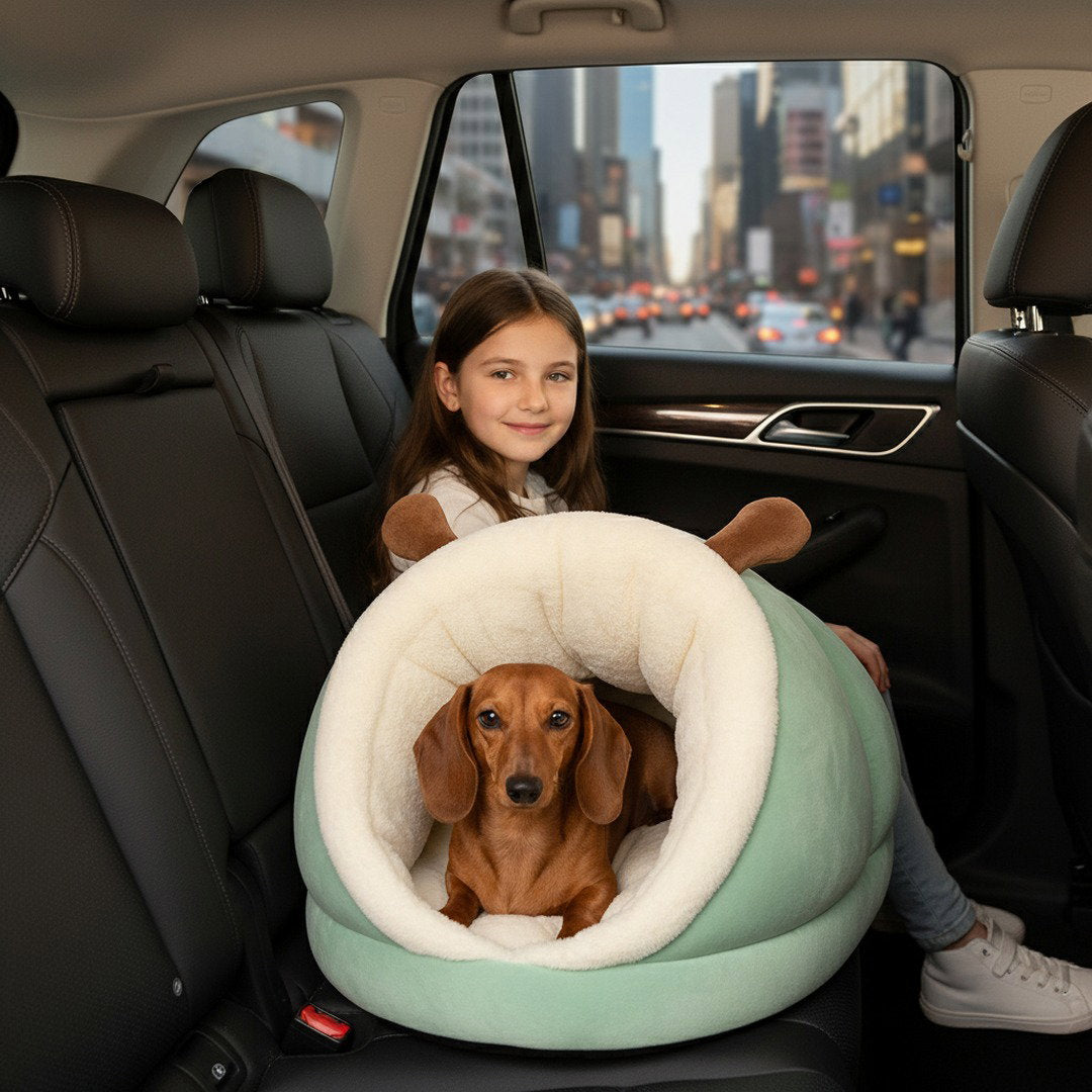 Kuschelbett | Orthopädisches Hundebett mit Gelenkschonender Unterstützung | Waschbar und Rutschfest für Beruhigenden Schlaf 1