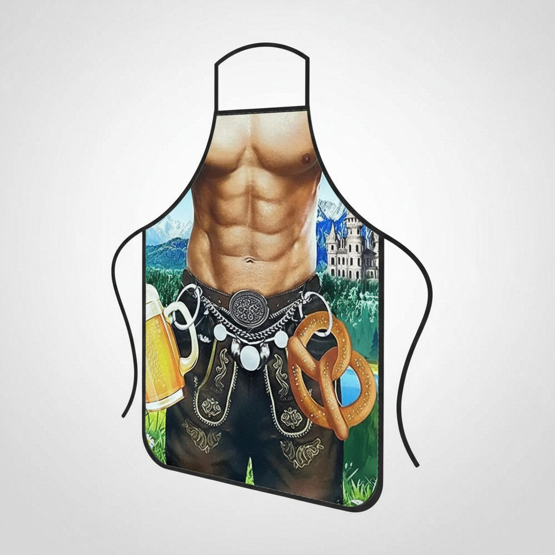 Lustige Kochschürze für Oktoberfest mit Humorvollem Design | Vielseitige Küchenschürze für Spaß und Stimmung 2