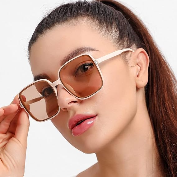 Moderne quadratische Sonnenbrille mit UV400 Schutz | Stilvolles Accessoire für jeden Anlass 8