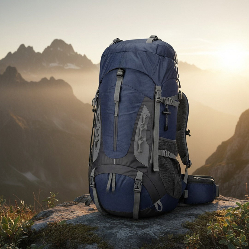 Outdoor-Rucksack Herren | 65L Wasserdicht mit Ergonomischem Trägersystem | Optimaler Stauraum für Abenteuer 6