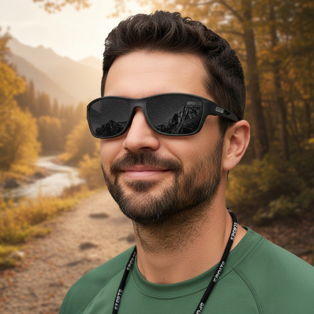 Outdoor-Sportbrille | Polarisierte Fahrradbrille mit UV400 Schutz | Leicht und Flexibel für Aktive 4