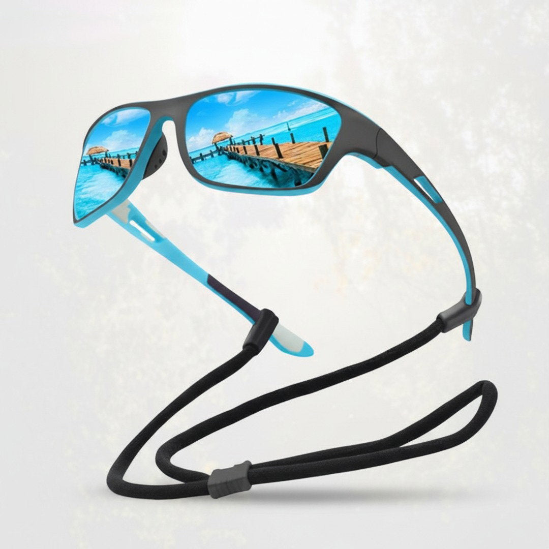 Outdoor-Sportbrille | Polarisierte Fahrradbrille mit UV400 Schutz | Leicht und Flexibel für Aktive 4