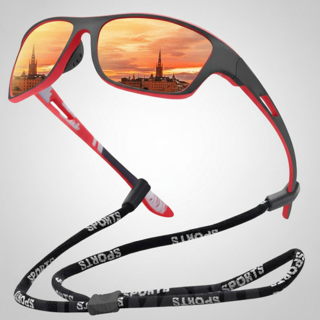 Outdoor-Sportbrille | Polarisierte Fahrradbrille mit UV400 Schutz | Leicht und Flexibel für Aktive 4
