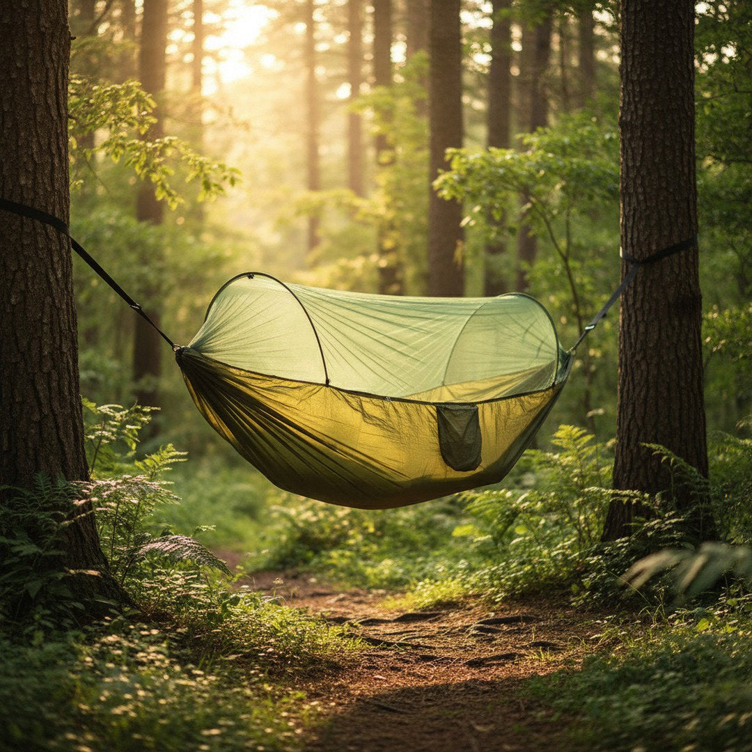 Outdoor Hängematte mit Tragetasche und Wetterfestem Material | Ideal für Entspannung im Freien 4