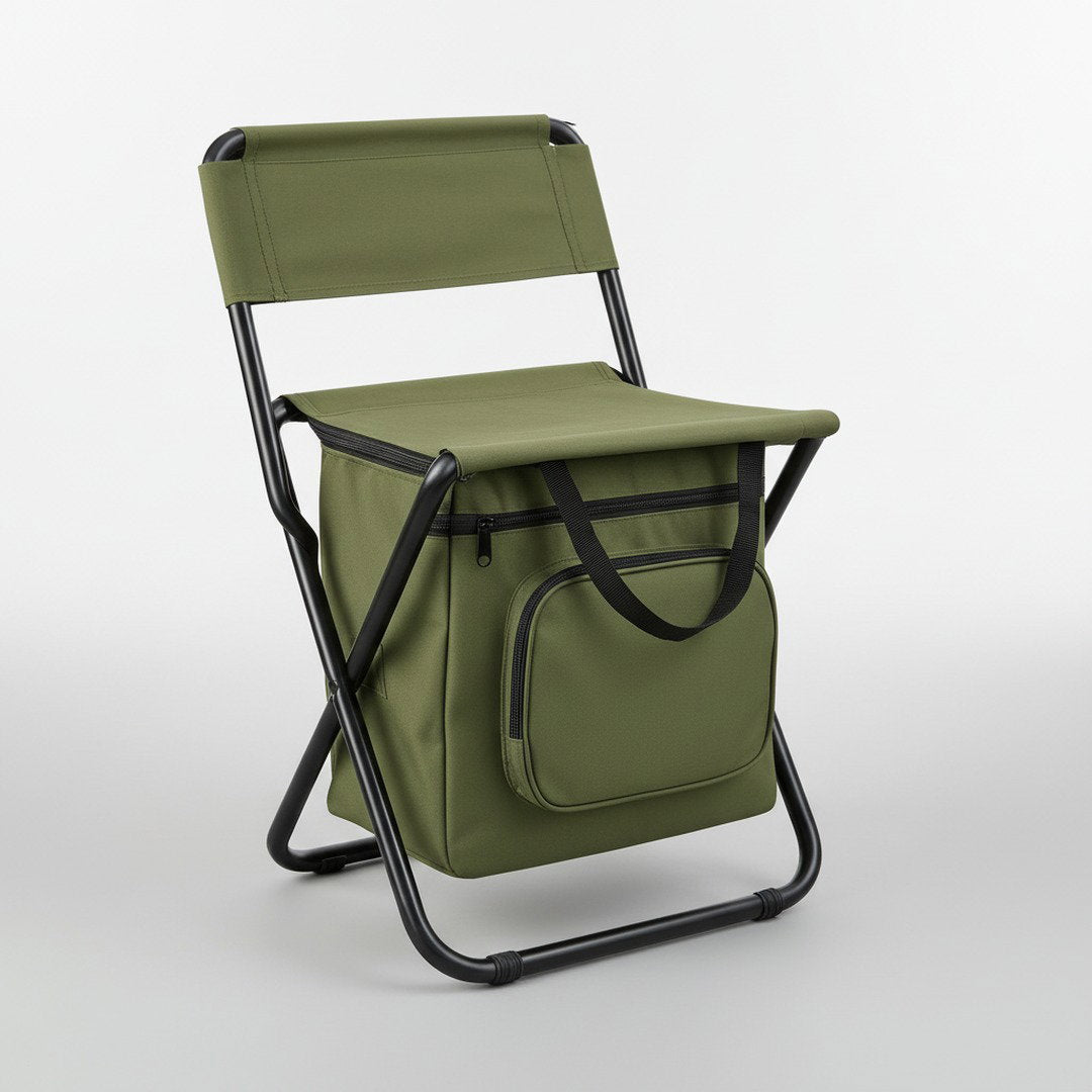 Outdoor Klappstuhl | Klappstuhl Camping mit Kühltasche & Stabiler Rückenlehne für Entspanntes Sitzen in der Natur 4